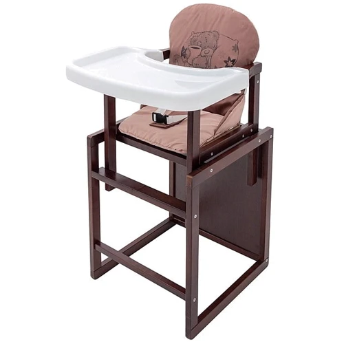 Стульчик-трансформер Babyroom Винни-220 тонированный пластиковая столешница капучино-шоколад (мишка с сердцем) (626031): Тип трансформер