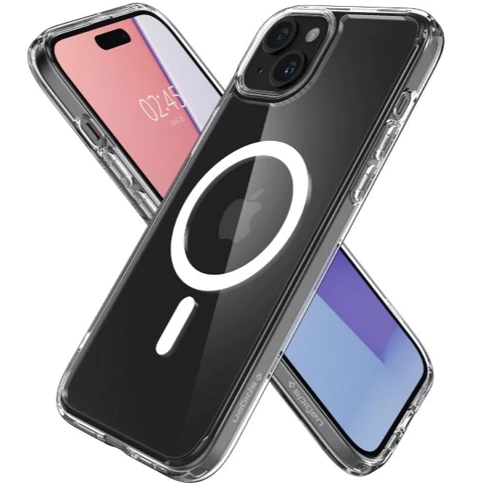 Чохол для iPhone Spigen Crystal Hybrid with MagFit Clear (ACS06463) для iPhone 15 Plus: Тип аксесуара чехол