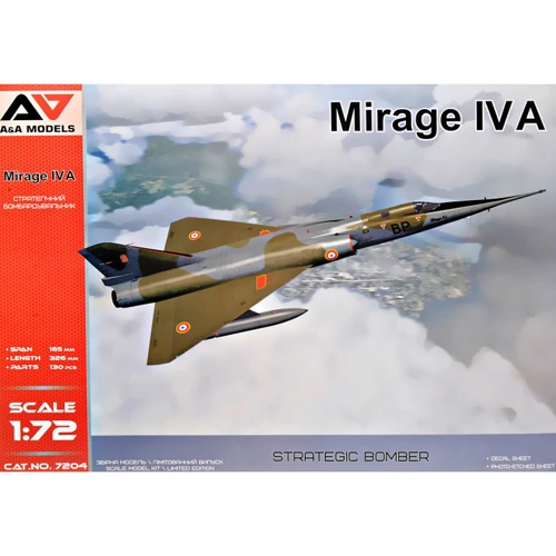 Модель A & A Models Стратегический бомбардировщик Mirage IV A (AAM7204)