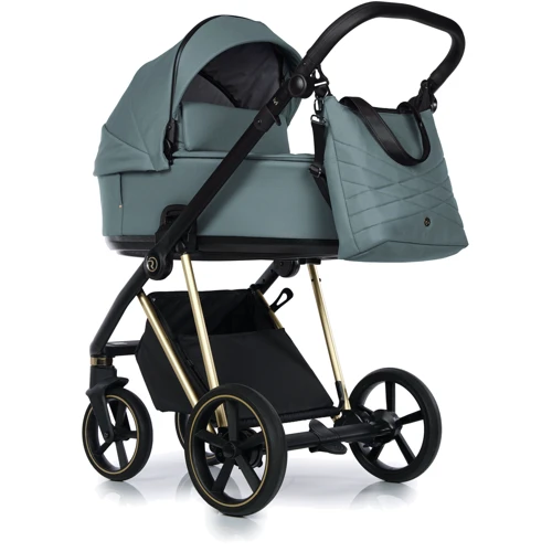 Универсальная коляска 2 в 1 Roan Ivi Pine Green Gold (R-I-PG)