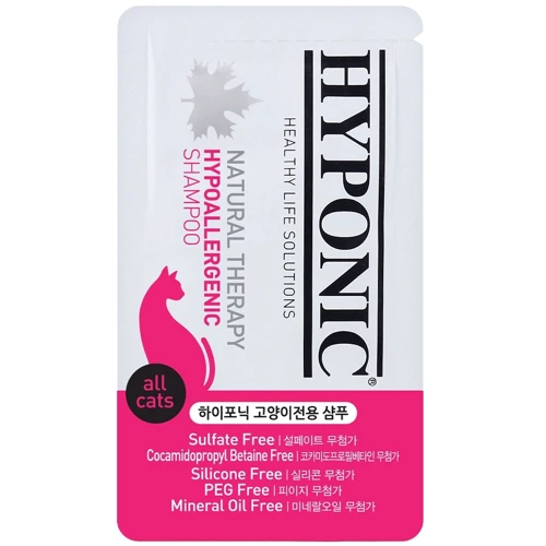 Гіпоалергенний шампунь для кішок Hyponic Hypoallergenic Shampoo for all cats 10х10 мл (H2SH1AL0100HYKNN)