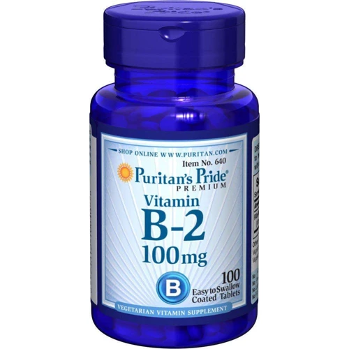 

Puritan's Pride Vitamin B-2 (Riboflavin) 100 mg 100 tabs Витамин В-2 (Рибофлавин)