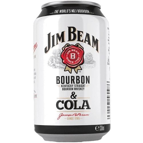Напиток слабоалкогольный Jim Beam Bourbon & Cola, 0.33л 4.5% (DDSBS1B111)