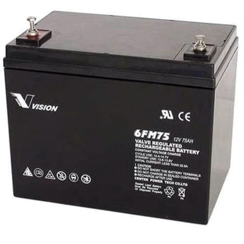 Акумулятор Vision FM, 12V, 75Ah, AGM (6FM75-X)