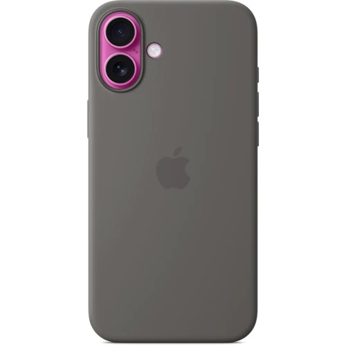 Чехол для iPhone Apple for iPhone 16 Plus Silicone Case with MagSafe Stone Gray (MYYC3) : Материалы Силикон