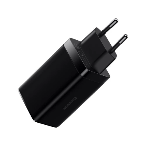 Зарядное устройство Baseus Wall Charger GaN3 Pro 2xUSB-C+USB 65W with USB-C Cable Black (CCGP050101): Особенности Power Delivery (PD), Быстрая зарядка, USB-C