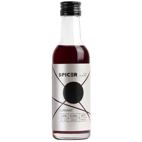 Ликер Spicer Черносмородиновый 20% 0.05 л (4820278920161)