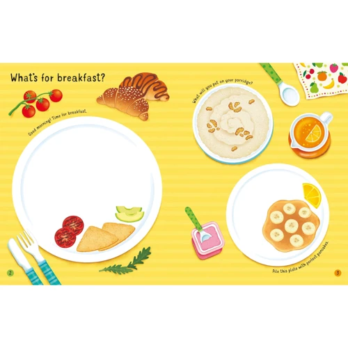 First Sticker Book Mealtime / Первая книга с наклейками Прием пищи: Обложка Мягкая