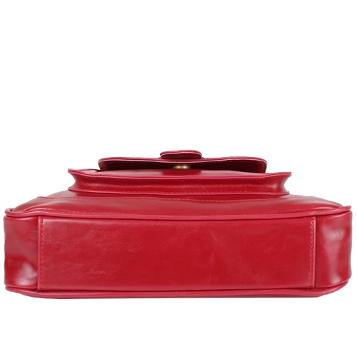 Жіноча сумка через плече Laskara червона (LK10207-red): Фактура Тиснення, матова, Гладка