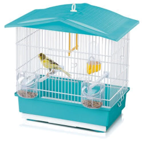 Клітка Imac TIFFANY для канарок пластик 42х26х42 см блакитна 2.88 кг (42365)