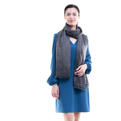 Женский палантин Amo серый (STAMO105-205pal1-grey): Материал Шелк