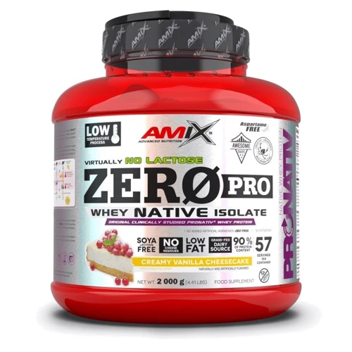 Протеин Amix ZeroPro Protein 2000 g /56 servings/Creamy Vanilla Cheescake