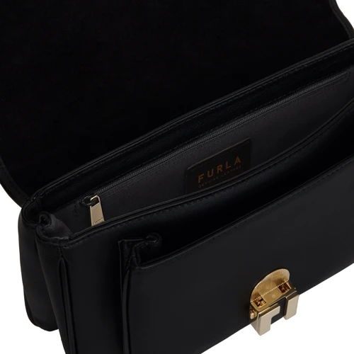 Жіноча сумка через плече Furla Ppillow (Cosy) S Shoulder Bag Bzy4pil чорна (BZY4PILNAB000O6000): Фактура Гладка, матова