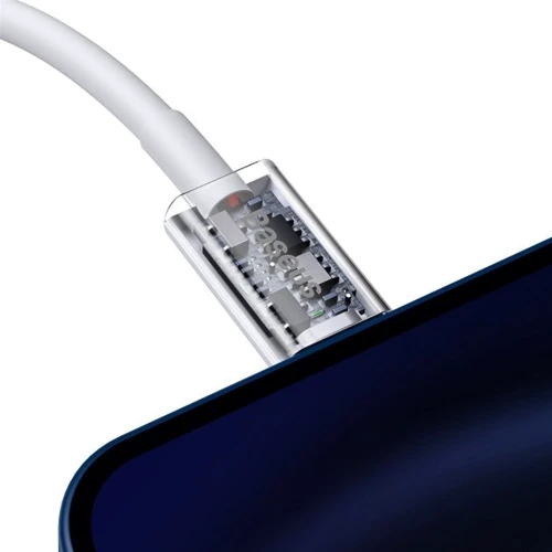 Кабель Baseus Cable USB-C to Lightning Superior Series PD 20W 1m White (CATLYS-A02) фото 5