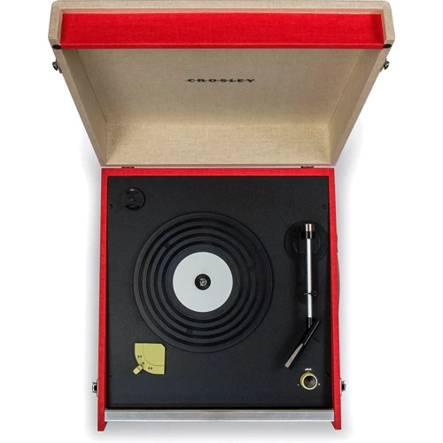 Виниловый проигрыватель Crosley Bermuda (Red): Материал тонарма пластик