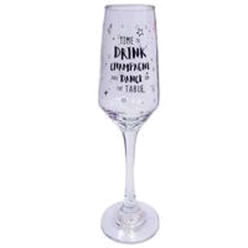 Бокал для шампанского Time to drink желтый