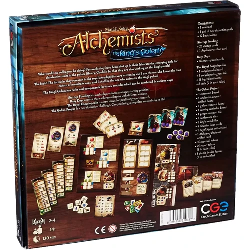 Настільна гра Czech Games Edition Alchemists: The King's Golem - EN АНГЛІЙСЬКОЇ МОВИ: Вік от 14-ти лет