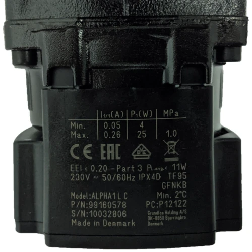 Циркуляционный насос GRUNDFOS ALPHA1 L 25-40 130 фото 4