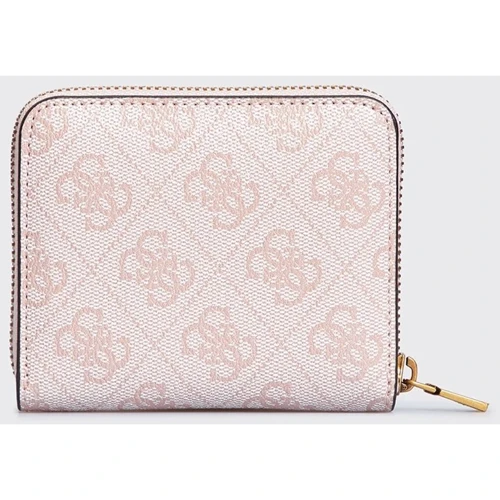 Жіночий гаманець GUESS GINEVRA LOGO SLG SML ZIP ARND бежево-рожевий (SWSB8675370-STL): Стать Женский