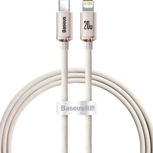 Кабель Baseus Cable USB-C to Lightning Crystal Shine Series 20W 1.2m Pink (CAJY001304)