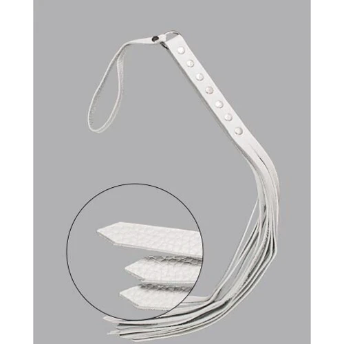 Флогер S&M Fancy Leather Floger White