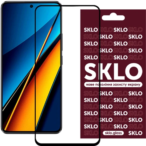 Tempered Glass Black for Xiaomi Poco X6: Тип защитное стекло