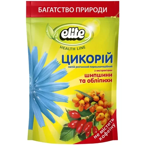Напиток растворимый Elite Health Line Цикорий c шиповником и облепихой 100 г (8718868141224)
