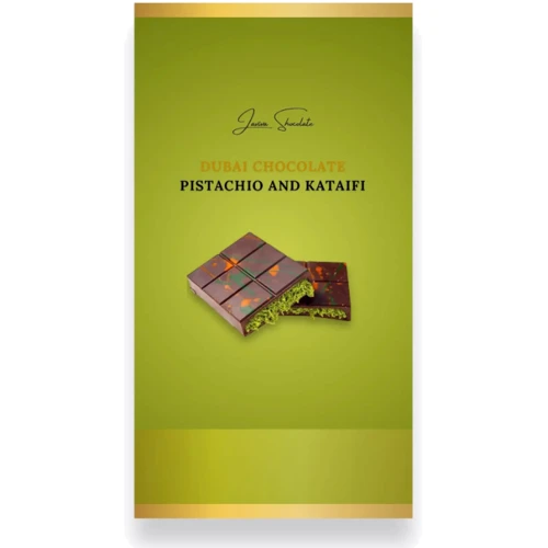 Набор Laviva Chocolate Дубайский шоколад Реприза 880 г (UA-0318): Вкус Фисташка, Молочный шоколад, Черный шоколад