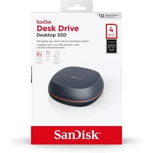 SanDisk Desk Drive 4 TB (SDSSDT40-4T00-EM25): Интерфейс подключения USB Type-C