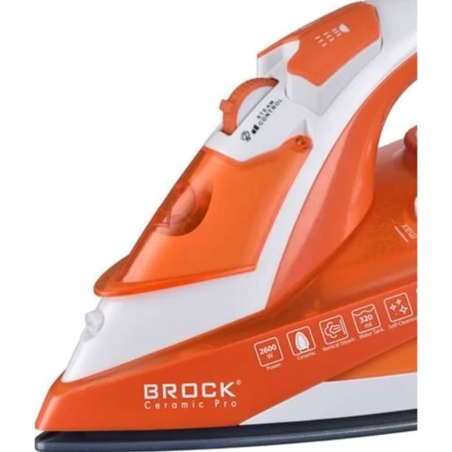 Утюг BROCK BSI 5503 OR: Материал подошвы керамическая