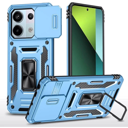 Чехол для телефонов Mobile Case Camshield Army Ring Light Blue for Xiaomi Redmi Note 13 4G