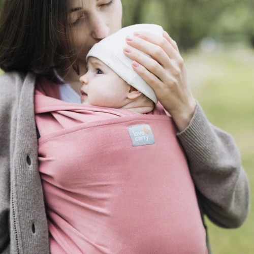 Слинг-шарф Love & Carry Organic Роза розовый (LC432)