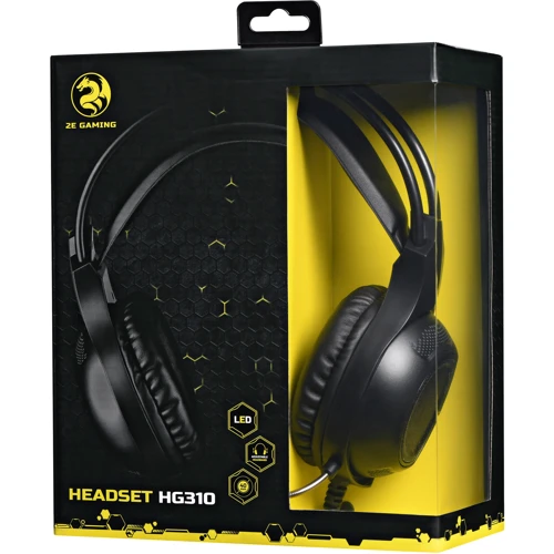 Наушники 2E Gaming HG310 LED 3.5mm Black (2E-HG310B): Назначение геймерские