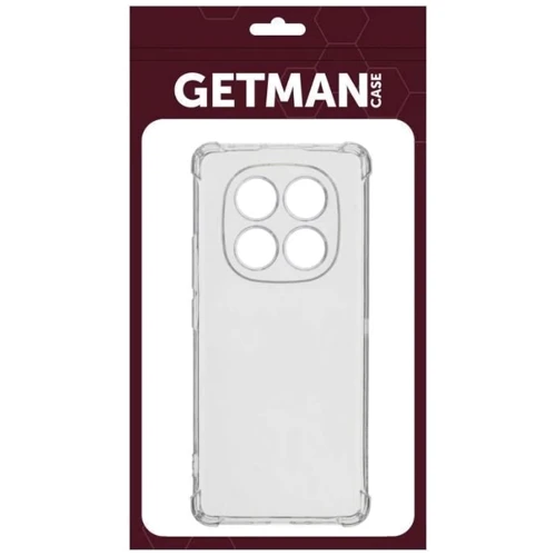 Чехол для телефонов TPU Case GETMAN Ease logo Full Camera Transparent for Xiaomi Poco X7: Цвет прозрачный