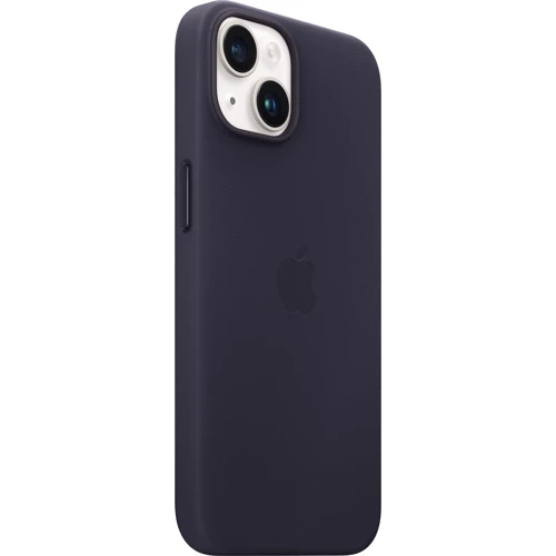 Чехол для iPhone Apple iPhone 14 Leather Case with MagSafe - Ink (MPP63ZE/A): Цвет фиолетовый