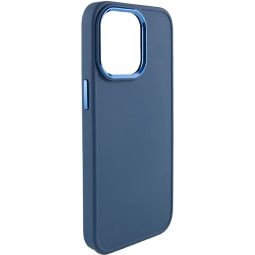 Чохол для iPhone Epik TPU Case Bonbon Metal Style Denim Blue для iPhone 14 Pro