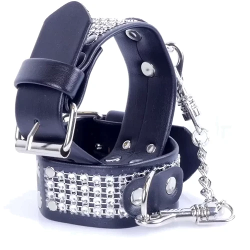 Наручники с кристаллами Fetish Boss Series - Handcuffs with cristals Silver (BS3300094)