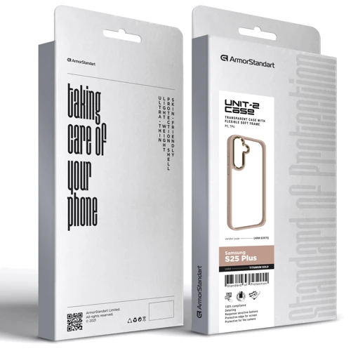 Чохол для телефона ArmorStandart UNIT2 Case Titanium Gold для Samsung S936 Galaxy S25 Plus (ARM82870): Сумісність Samsung S936 Galaxy S25 Plus