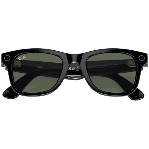 Смарт-окуляри Ray-Ban Meta Wayfarer Shiny Black / G-15 Green size L (RW4008 601/71 53-22): Тип гаджета Смарт-окуляри