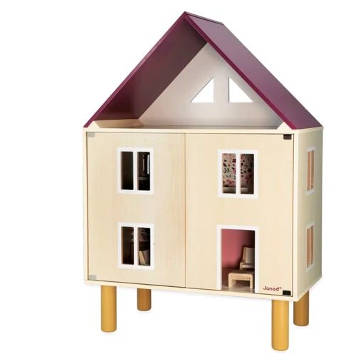Трехэтажный деревянный кукольный домик Janod (J06617)