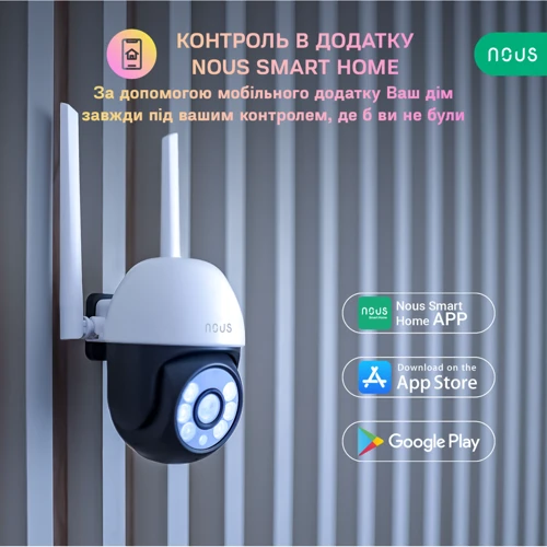 IP-камера видеонаблюдения Nous W6: Тип подключения к интернету Беспроводное