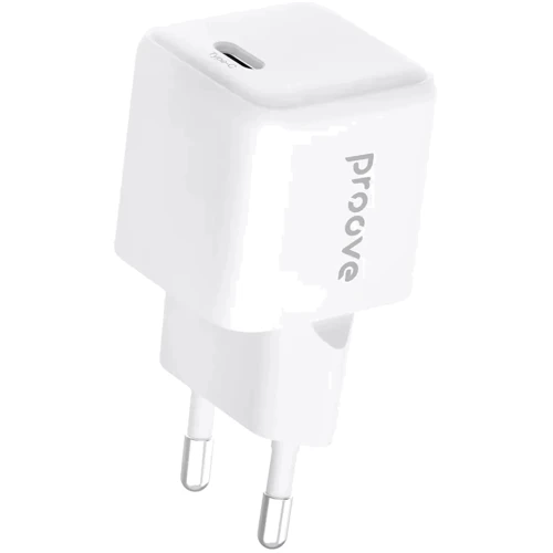 Зарядное устройство Proove Wall Charger USB-C Pocket GaN 25W White (WCPG25010202)