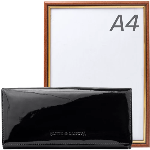 Женский кошелек Smith&Canova черный (FUL-28609-blkpatent): Страна производитель Великобритания