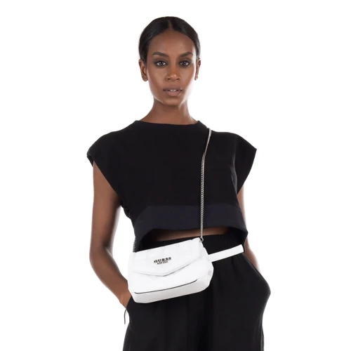 Женская поясная сумка Guess Kamina Cnvrtbl Xbody Belt Bag белая (HWVY8111810-WHI): Тип Сумки