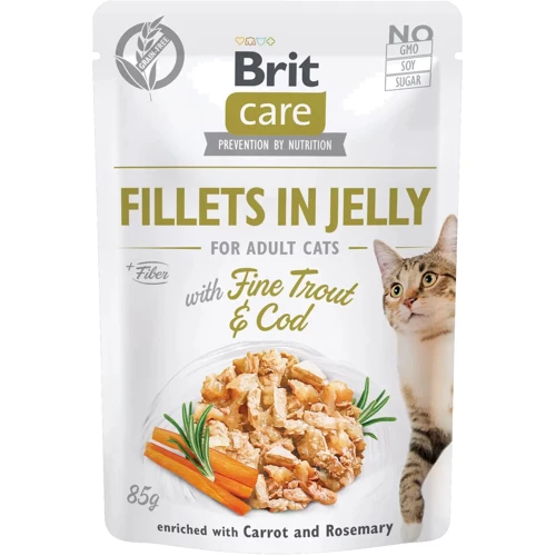 

Brit Care Adult Cat Fillets in Jelly with Trout&Cod pouch 85 г
