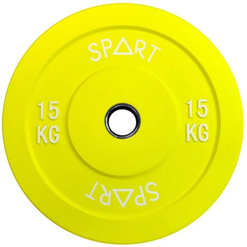 Блин для штанги и гантели Spart PL42-15 Бамперный диск 15 кг