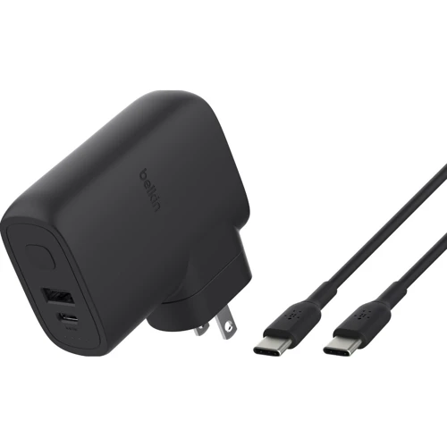 Зарядное устройство Belkin Wall Charger USB+USB-C 25W/Power Bank 5000mAh Black (BPZ003BT1MBK-B6): Особенности встроенный аккумулятор (PowerBank), Power Delivery (PD), USB-C