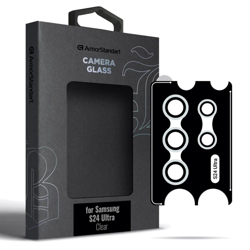 Аксессуар для смартфона ArmorStandart Tempered Glass Supreme Black Icon Clear for Camera Samsung S928 Galaxy S24 Ultra (ARM76616)