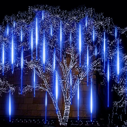 Гирлянда метеоритный дождь Springos 3 м 144 LED CL1215 Blue фото 5