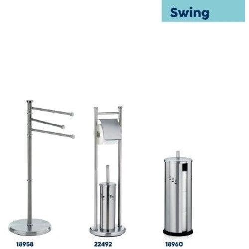 Держатель для туалетной бумаги KELA Swing серебристый 39.5х14.5 см (18960)